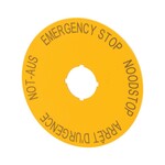 пластина для кнопки M22-PV.. На 4 мовах M22-XAK3